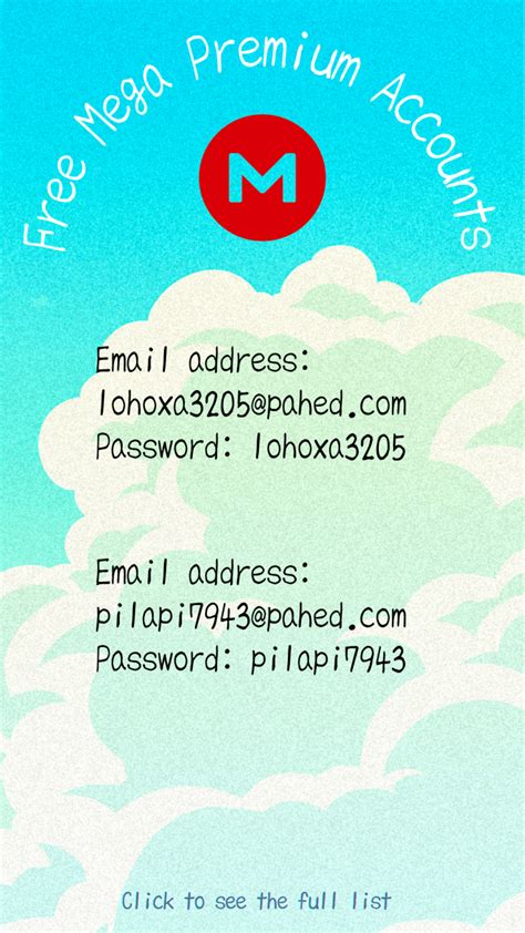 35+ Free Mega Premium Accounts .